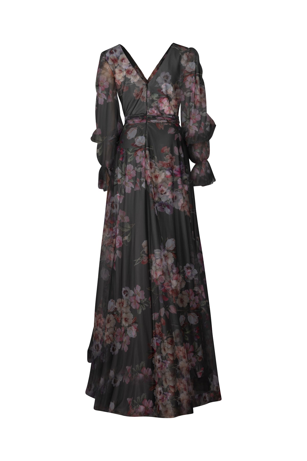 Sage Green Tulle Floral Dress