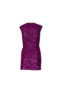Fuchsia Sequin Mini Dress