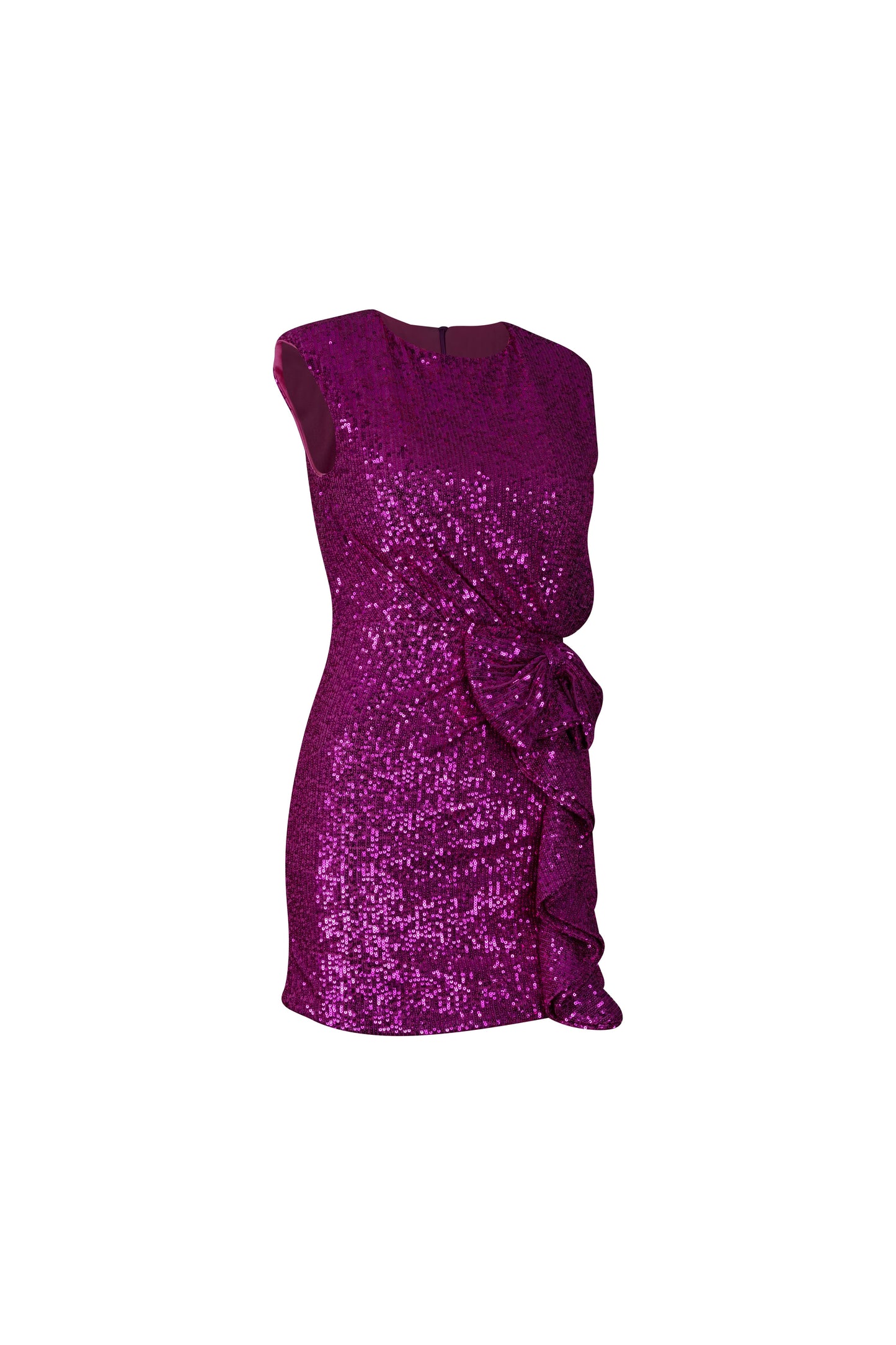 Fuchsia Sequin Mini Dress