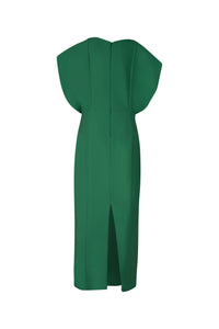 Green Scuba Midi Dress