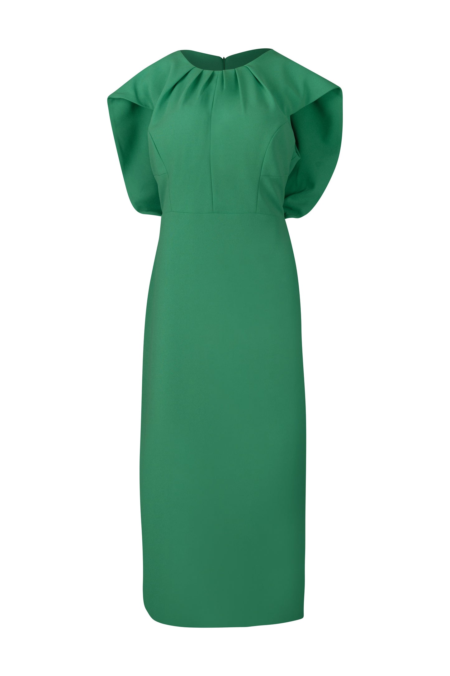 Green Scuba Midi Dress