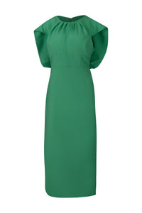 Green Scuba Midi Dress
