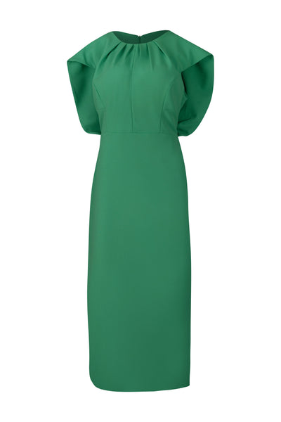 Green Scuba Midi Dress