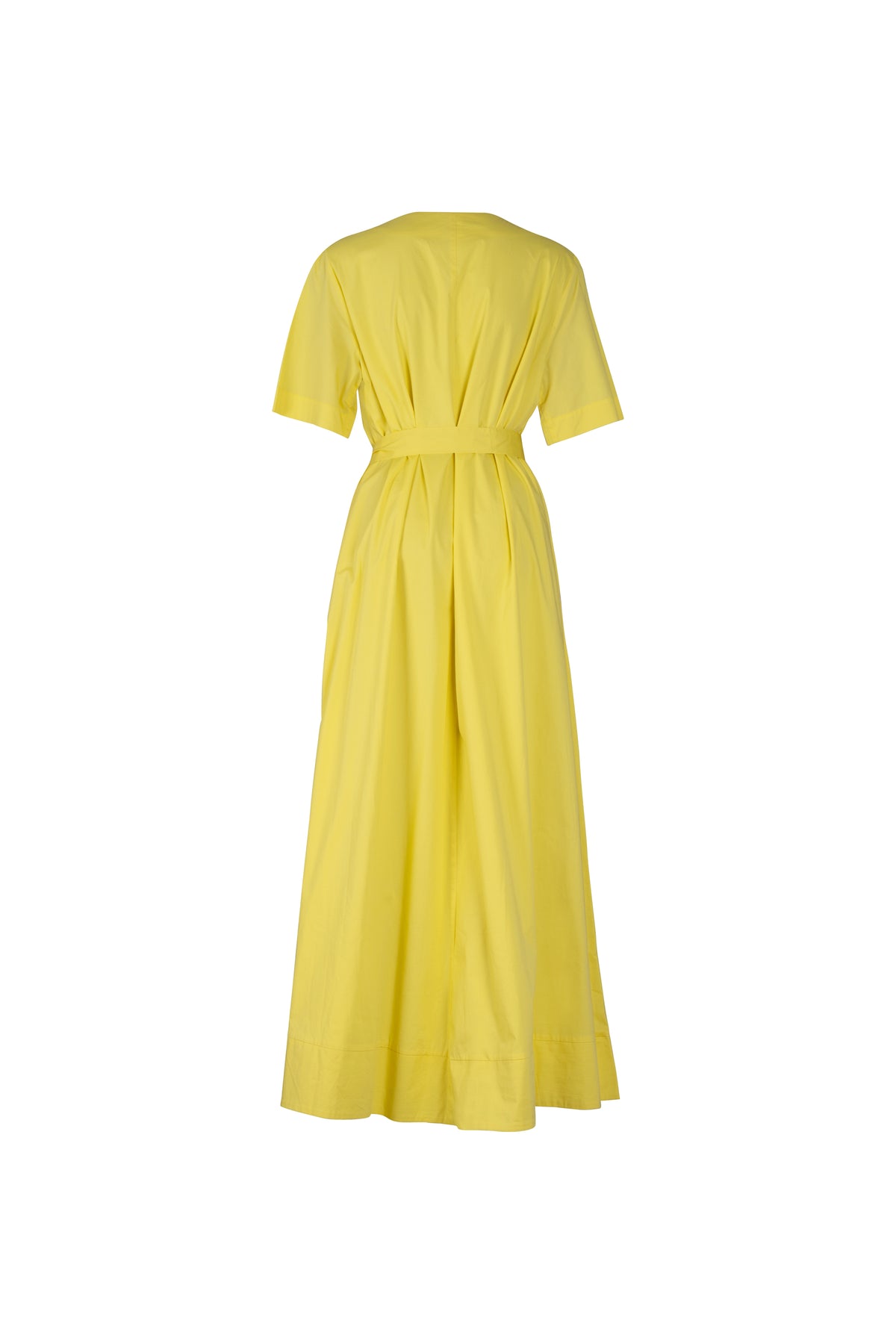 Yellow Cotton Orchid Dress