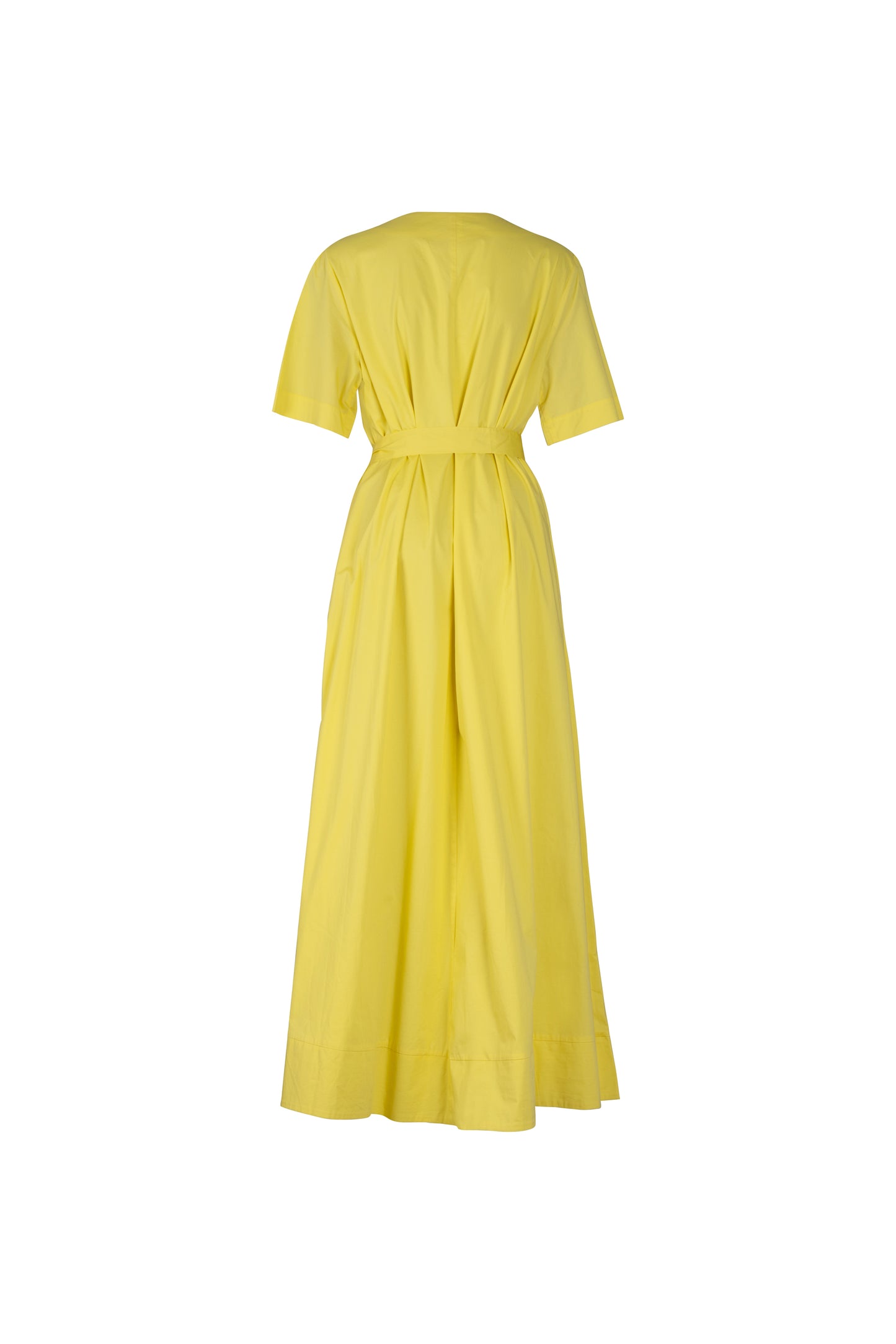 Yellow Cotton Orchid Dress