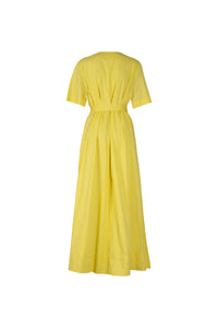Yellow Cotton Orchid Dress