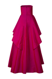 Fuchsia Strapless Gown