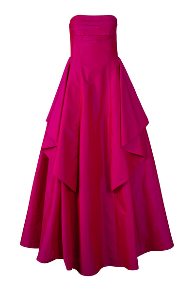 Fuchsia Strapless Gown