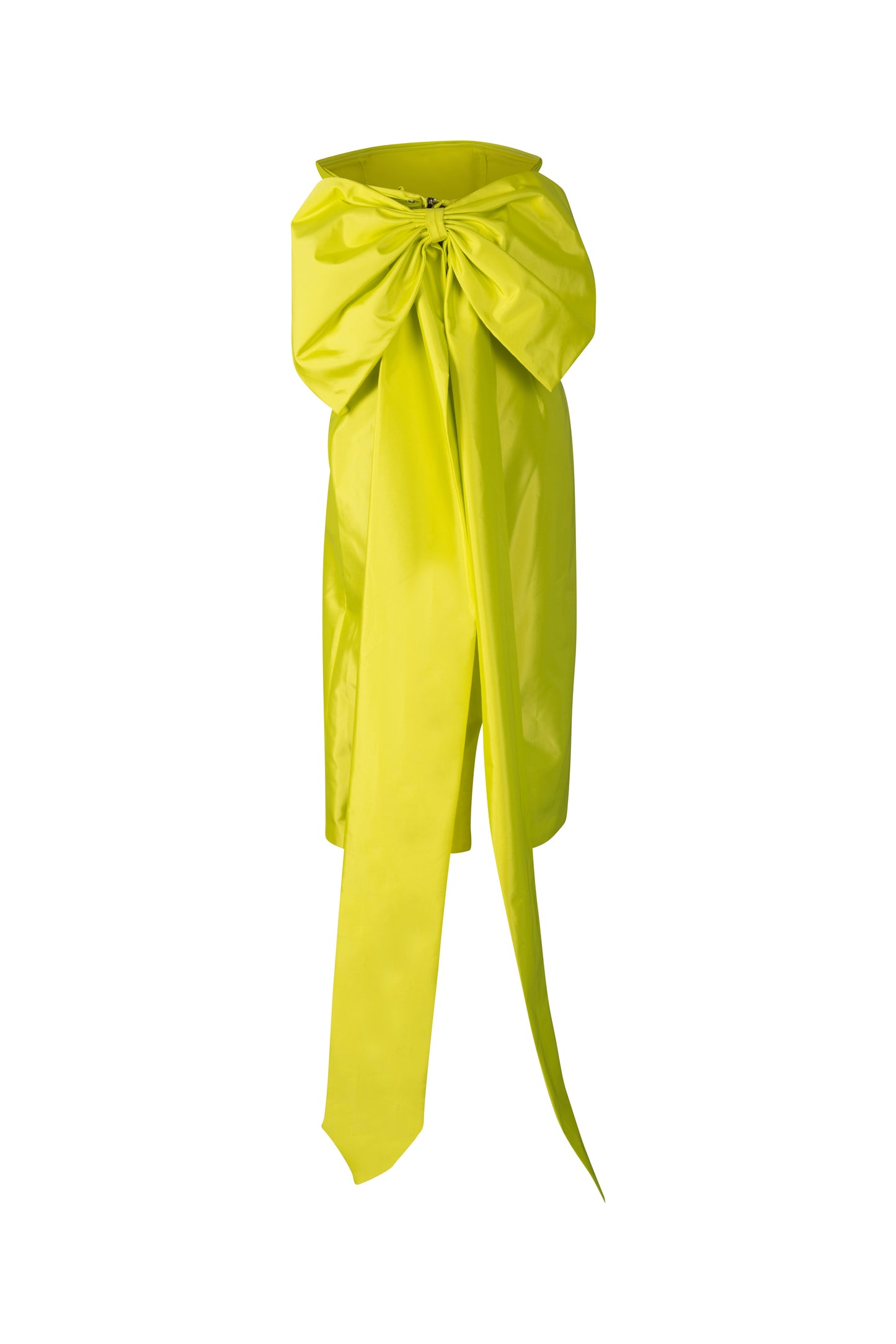 Chartreuse Two Piece Crop Top Set