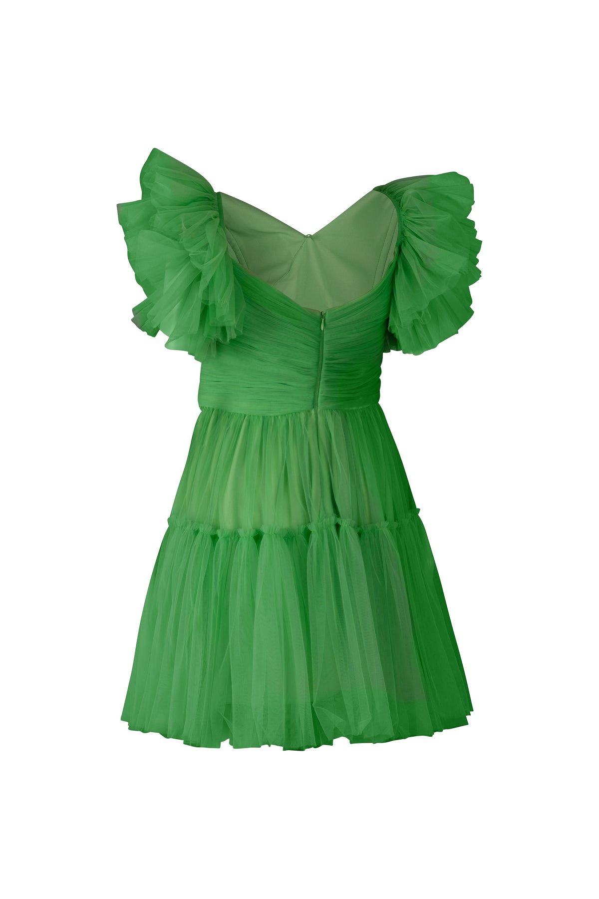 Tulle Lime Green Cocktail Dress