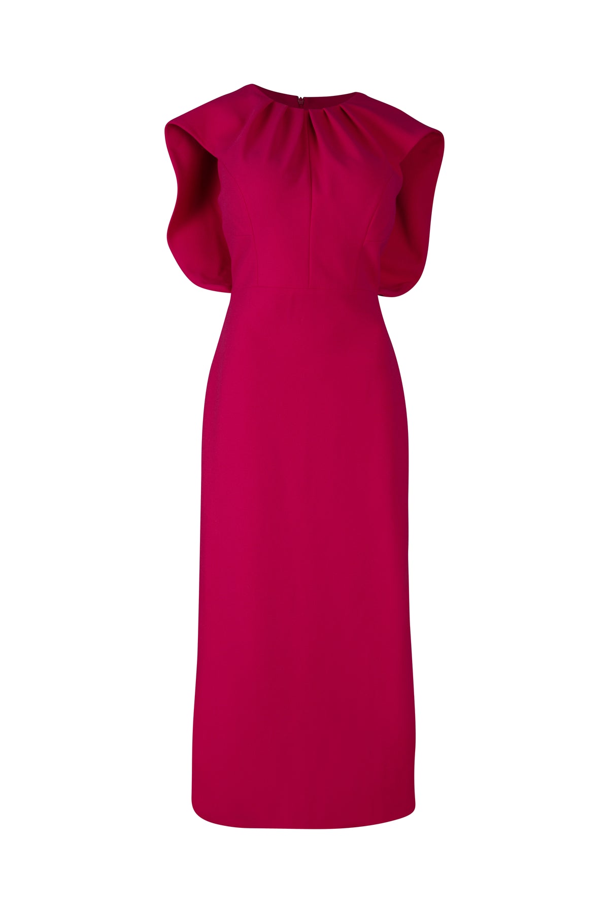 Pink Scuba Midi Dress