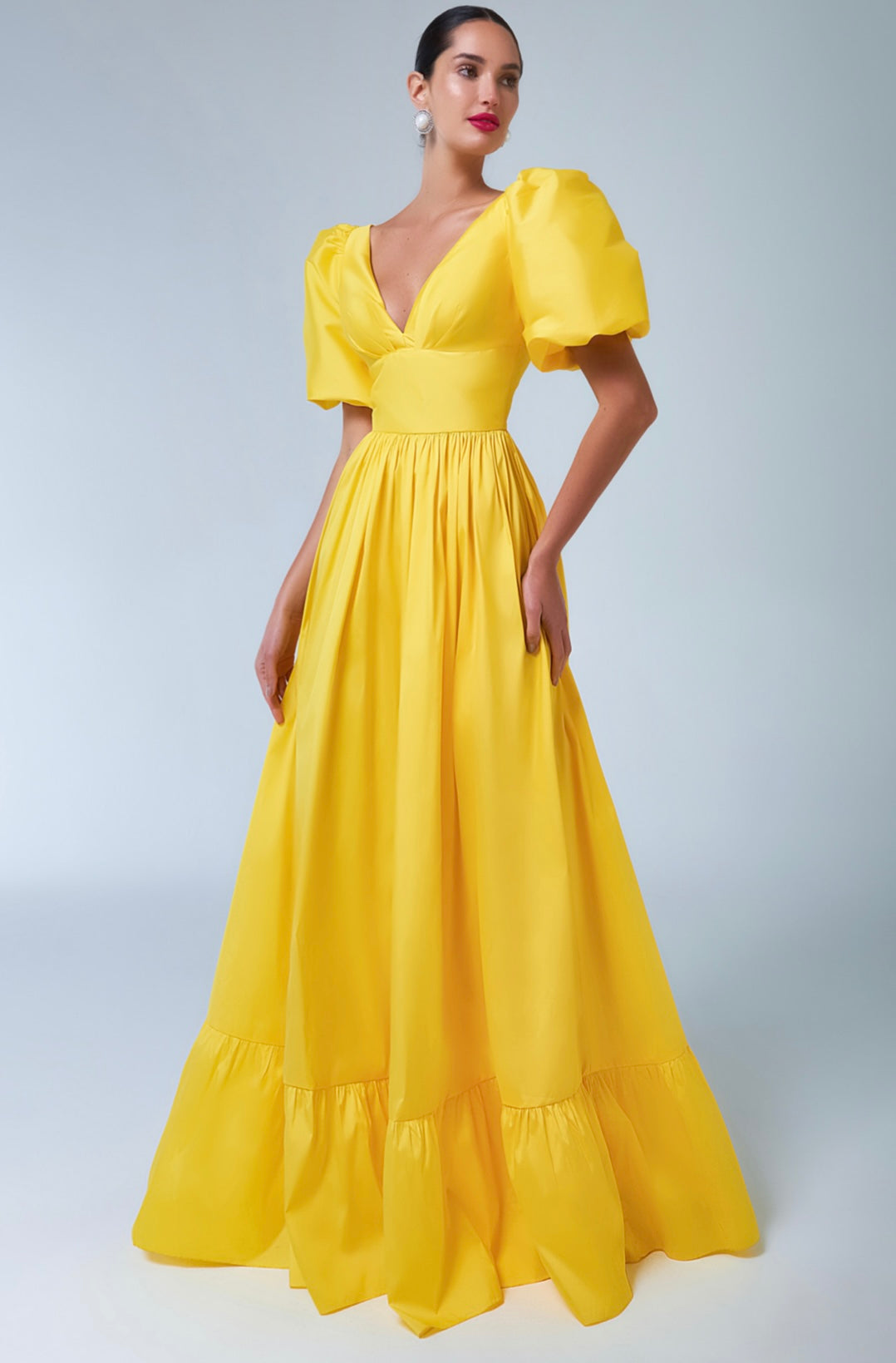 Yellow Taffeta Dress