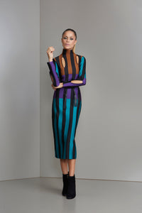 Teal and Purple Bandage Two Piece Set