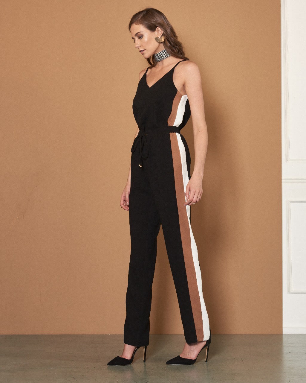 Tri Color Spaghetti Strap Set with Pants