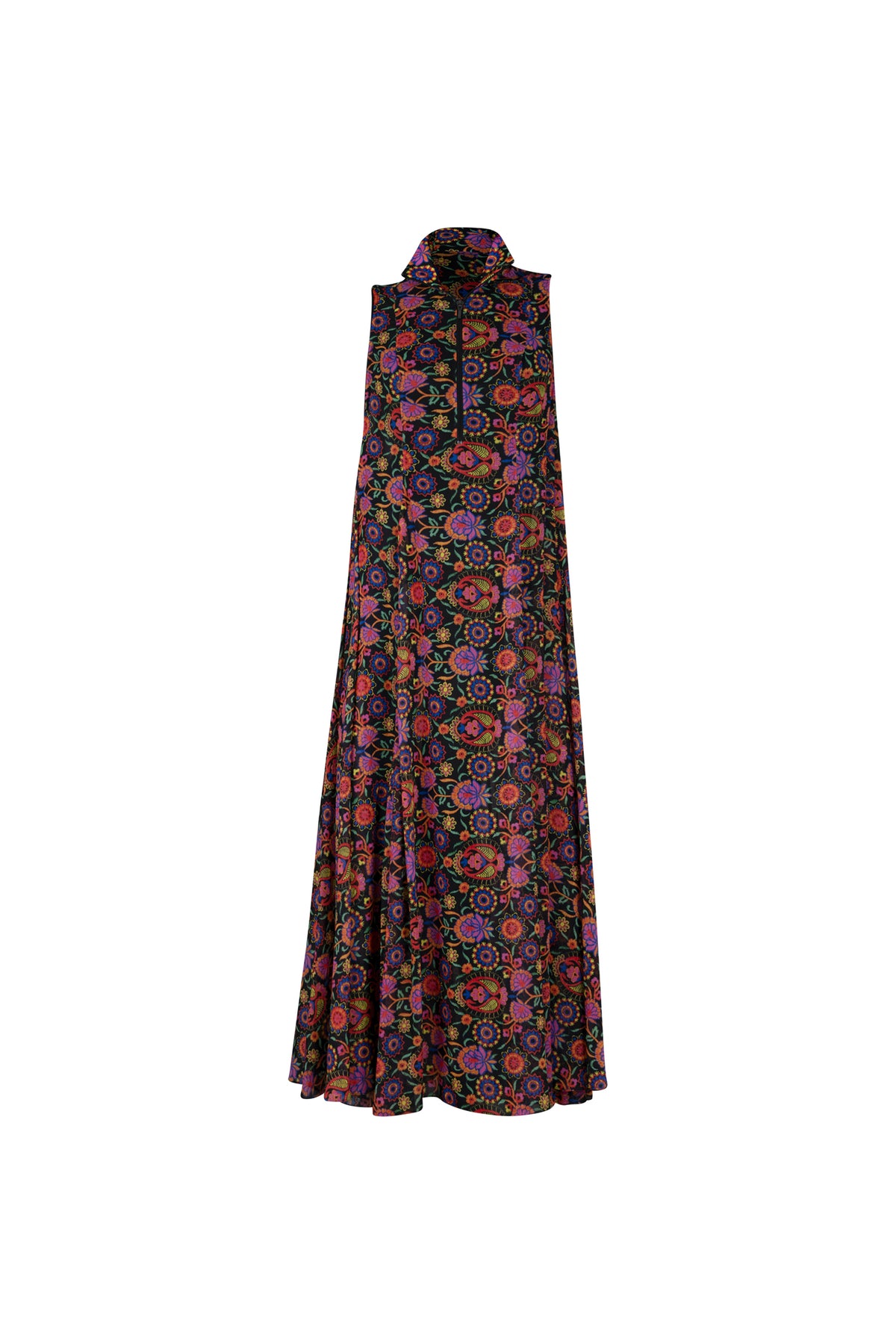 Multi-Color Floral Vest Dress