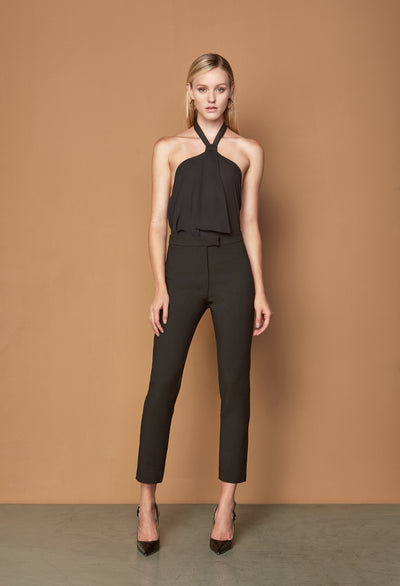 Black cropped pants